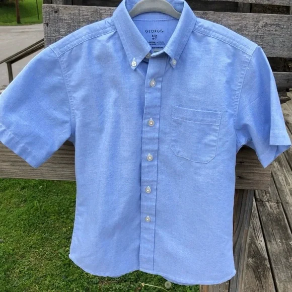 •George Boys Chambray Blue Button Up Shirt! EUC! - Picture 2 of 7